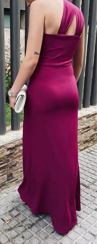 Vestido largo de fiesta morado