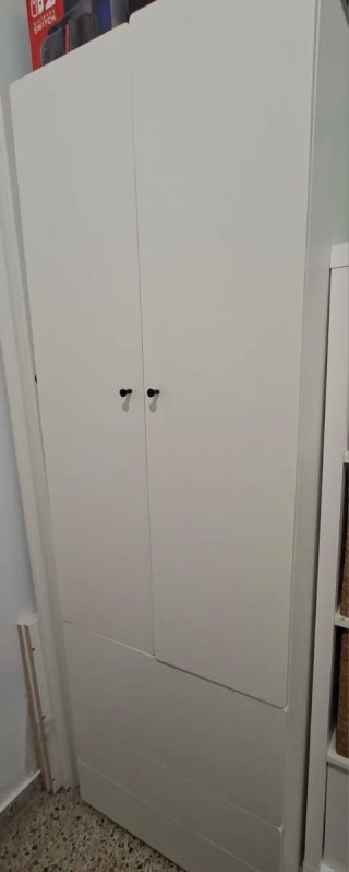 Armario Blanco de Dos Puertas