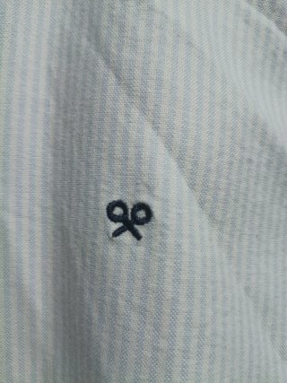Camisa Silbon Rayas Azul y Blanca