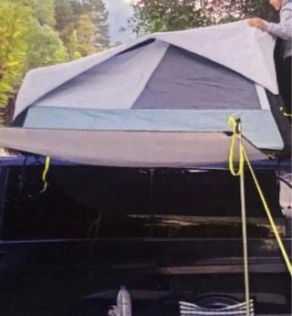 Tienda de techo para coche, inflable del decathlon