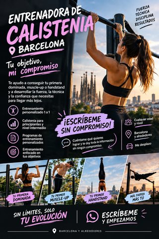 ENTRENADORA PERSONAL Y CALISTENIA