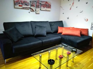 Sofá Chaise Longue Negro