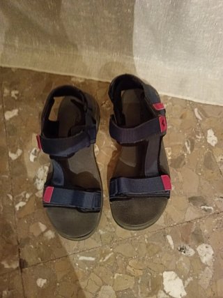 Sandalias Hombre Azul y Rosa