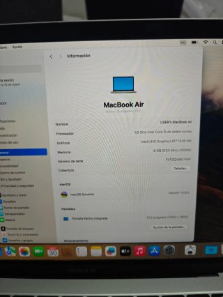 MacBook Air 13 Retina 2019 i5 8GB 256GB SSD