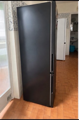 Nevera Combi Candy Negra 170x55x55cm