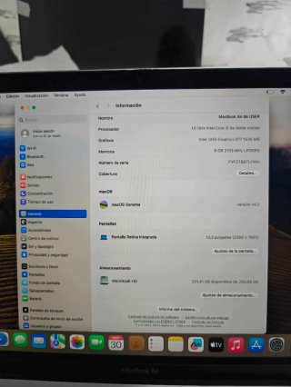 MacBook Air 13 Retina 2019 i5 8GB 256GB