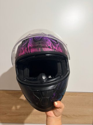 Casco Integral de Moto con Doble Visor