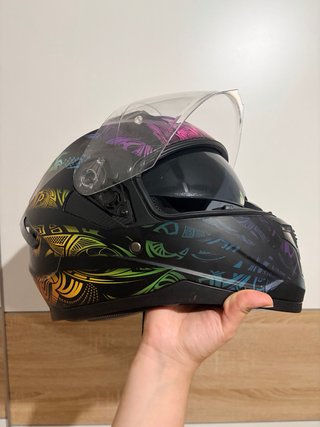 Casco Integral de Moto con Doble Visor