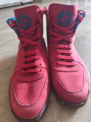 Deportivas Gucci Hombre Rojas