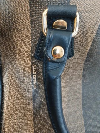 Borsa Allan Edward vintage a righe