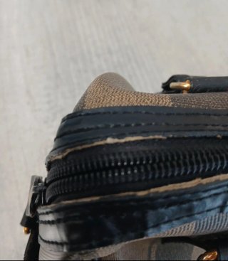Borsa Allan Edward vintage a righe