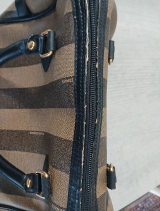 Borsa Allan Edward vintage a righe