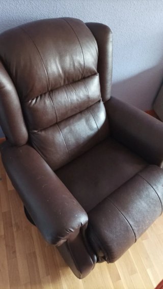 Sillón Marrón de Piel.