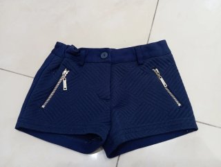 Pantaloncino bambina blu trapuntato 3 anni