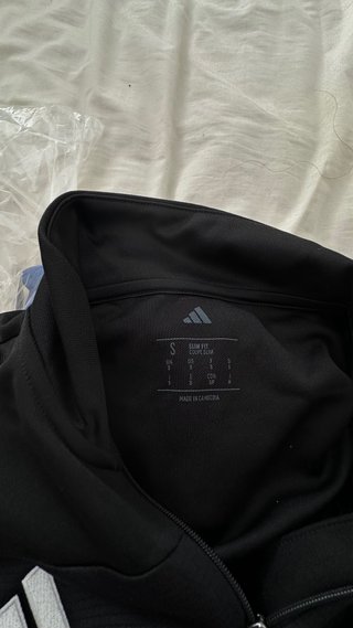 Sudadera Adidas Negra Media Cremallera