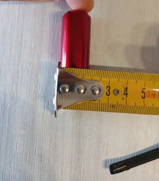 Portachiavi contenitore pillole rosso