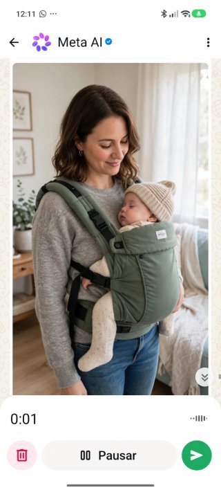 Portabebés ergonómico verde solo 19 euros