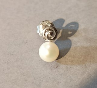 Pendientes de Plata con Perla