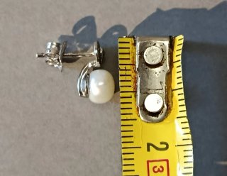 Pendientes de Plata con Perla