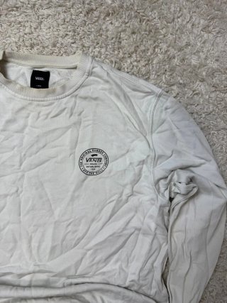 Talla L Sudadera Vans Blanca