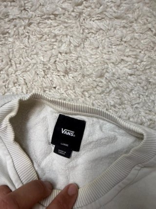Talla L Sudadera Vans Blanca