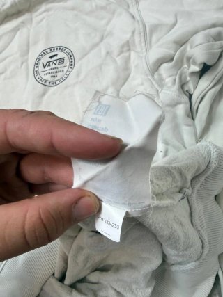 Talla L Sudadera Vans Blanca