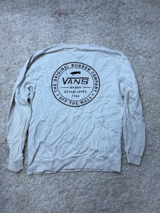 Talla L Sudadera Vans Blanca