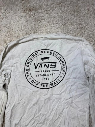 Talla L Sudadera Vans Blanca