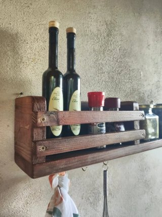 Mensola multiuso in legno