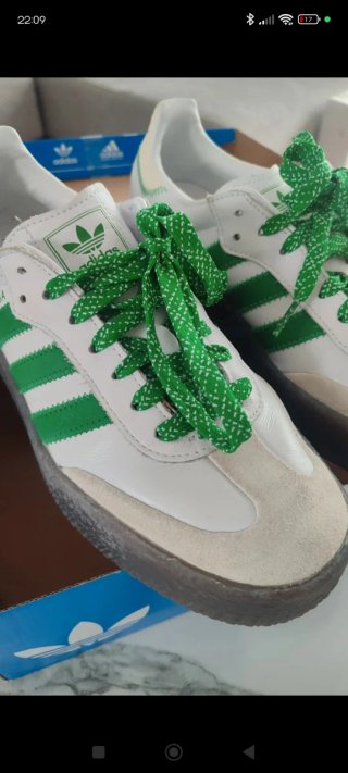 Adidas Samba Blancas y Verdes