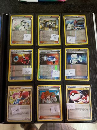 Cartas Pokémon Trainer y Supporter