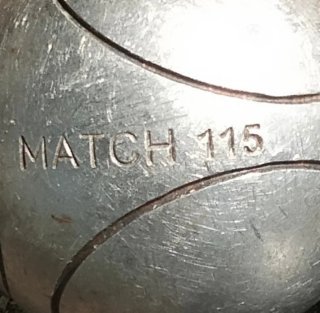 3 bolas de petanca *obut* match 115 74 710 inox