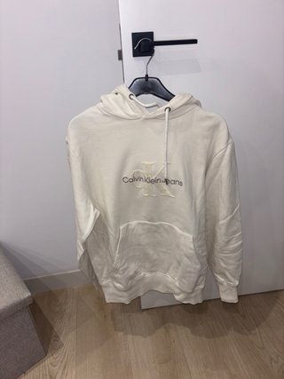 Sudadera Calvin Klein Blanca Talla S