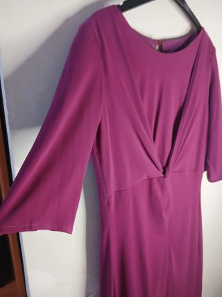 Vestido Morado de Manga