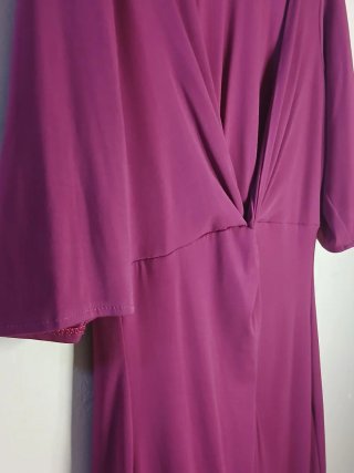 Vestido Morado de Manga