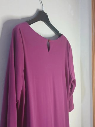 Vestido Morado de Manga