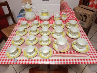 Servizio tè caffè 22 pezzi porcellana