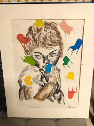 Ilustración artística portuguesa. Sin marco.