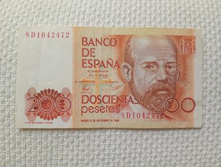 Billete 200 Pesetas 1980 Serie 8D