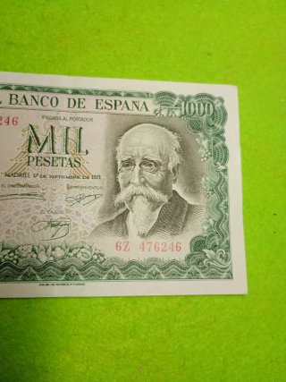 Billete 1000 Pesetas 1971 serie 6z