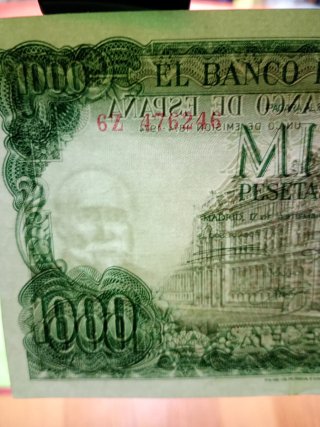 Billete 1000 Pesetas 1971 serie 6z