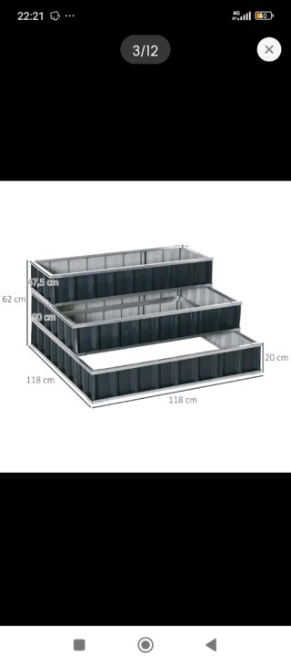 Huerto urbano modular de chapa