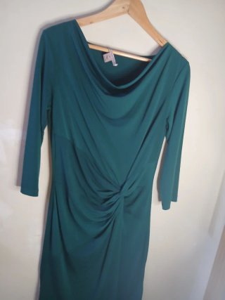 Vestido Verde Esmeralda Anna Fed Talla M