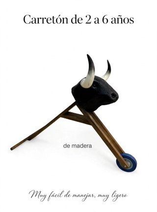 Carretón de madera para niños