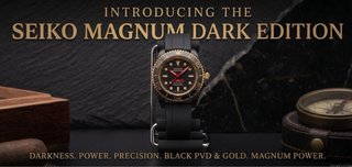 Seiko Comex Automático Dorado Negro