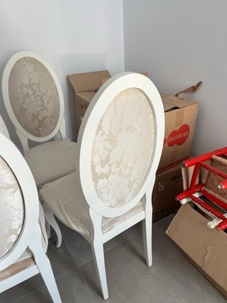 Set de 4 Sillas de Comedor Blancas