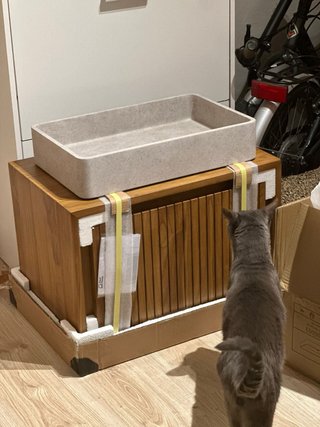 Mueble de baño de teca