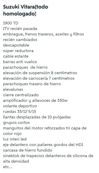 Suzuki Vitara 2002 . Todo Homologado