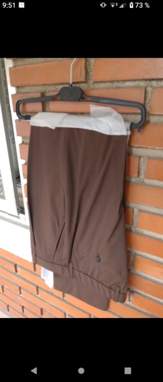 Pantalón vestir Mango Talla 40 Marrón