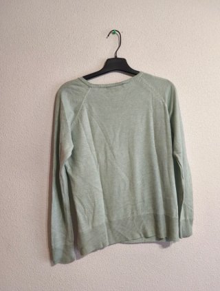 Jersey Verde de Punto Fino Zara